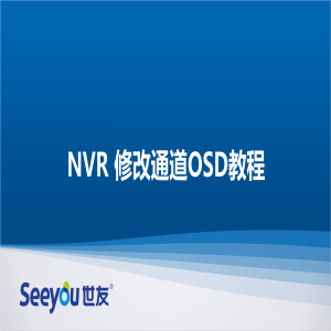 德扑之星 NT NVR修改通道OSD教程