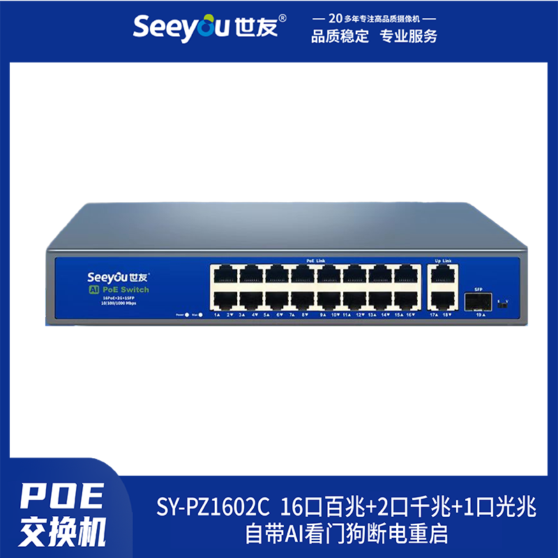 SY-PZ(1602)C 16百兆+2千兆+1光口